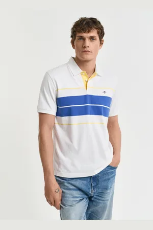 GANT Men Striped Shield Polo Shirt (S)