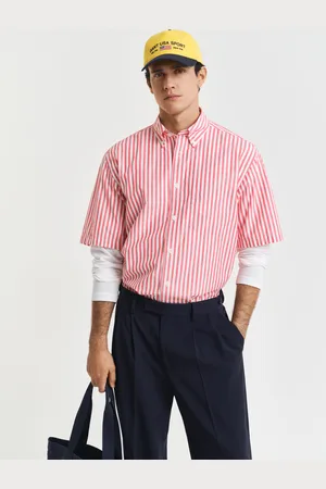 GANT Men Relaxed Fit Short Sleeve Heritage Poplin Shirt (S)