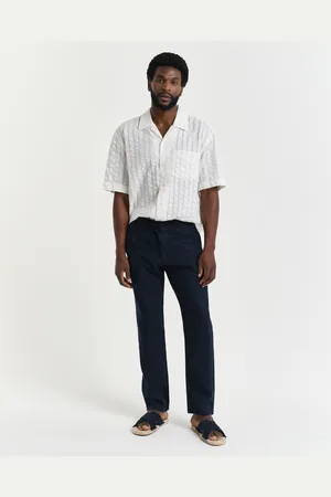 GANT Men Relaxed Fit Linen Drawstring Pants (XS)