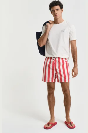GANT Men Block Stripe Swim Shorts (M)