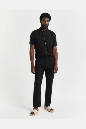 GANT Men Relaxed Fit Linen Drawstring Pants (S)