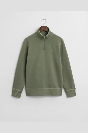 GANT Men Sunfaded Half Zip Sweatshirt (S)