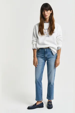 GANT Women Straight Leg Cropped Jeans (26)