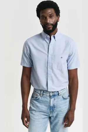 GANT Men Regular Fit Classic Oxford Short Sleeve Shirt (S)