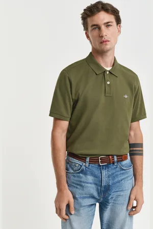 GANT Men Regular Fit Shield Piqué Polo Shirt (S)
