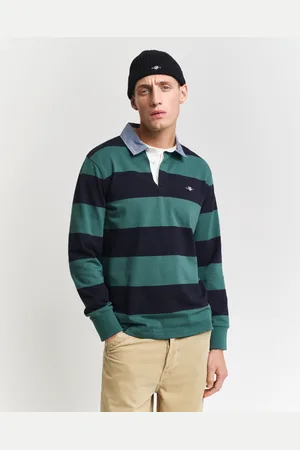 GANT Men Chambray Collar Striped Heavy Rugger (S)