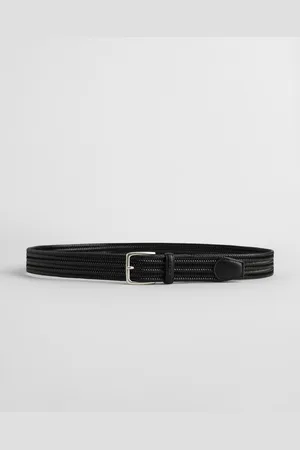 GANT Men Braided Elastic Leather Belt (80/32)