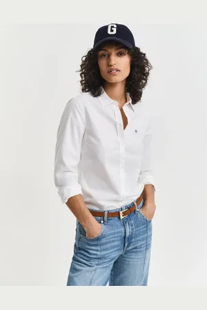 GANT Women Slim Fit Stretch Oxford Shirt (32)