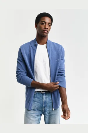 GANT Men Cotton Piqué Zip Cardigan (S)