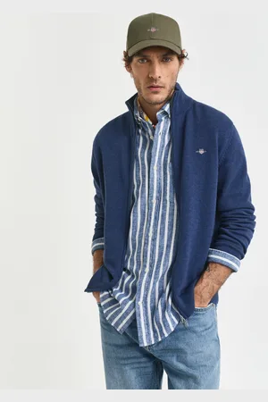 GANT Men Casual Cotton Zip Cardigan (S)