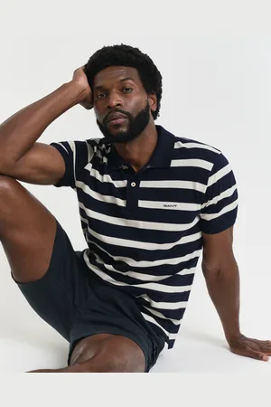 GANT Men Striped Polo Shirt (S)