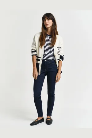 GANT Women Slim Fit Stretch Indigo Jeans (XS)