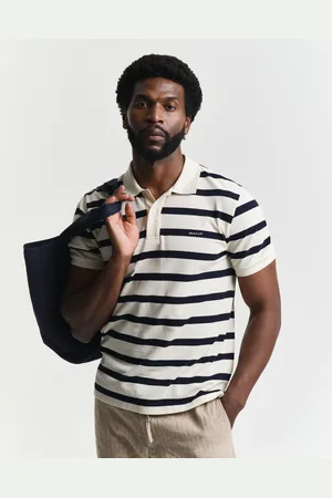 GANT Men Striped Polo Shirt (S)