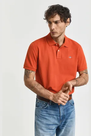GANT Men Regular Fit Shield Piqué Polo Shirt (S)