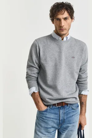 GANT Men Shield Crew Neck Sweatshirt (XS)