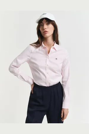 GANT Women Slim Fit Stretch Oxford Shirt (32)