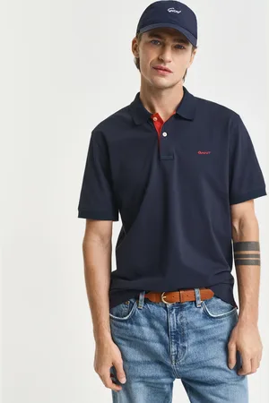 GANT Men Contrast Piqué Polo Shirt (S)