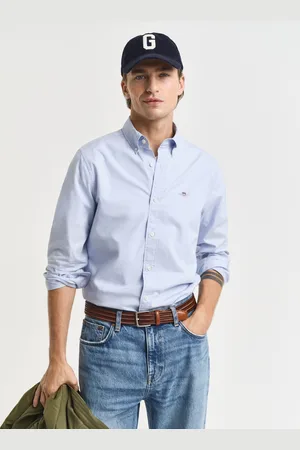GANT Men Slim Fit Classic Poplin Shirt (S)