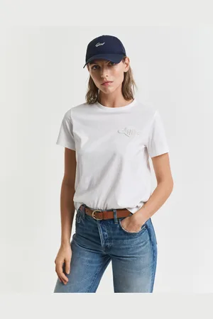 GANT Women Tonal Shield T-Shirt (XS)