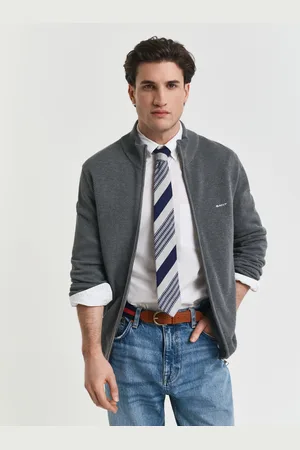 GANT Men Cotton Piqué Zip Cardigan (S)