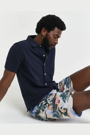 GANT Men Textured Short Sleeve Shirt (S)