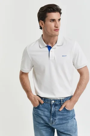 GANT Men Contrast Piqué Polo Shirt (S)