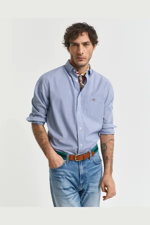 GANT Men Regular Fit Classic Banker Stripe Poplin Shirt (S)