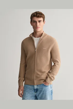 GANT Men Cotton Piqué Zip Cardigan (M)
