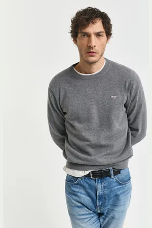 GANT Men Classic Cotton Crew Neck Sweater (XS)