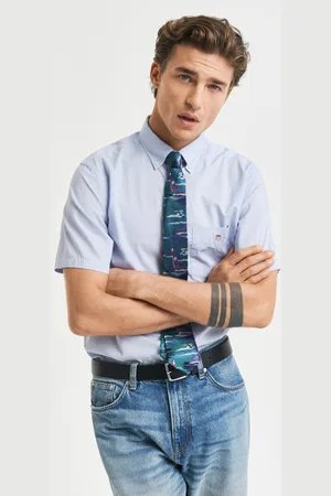 GANT Men Regular Fit Classic Poplin Short Sleeve Shirt (S)