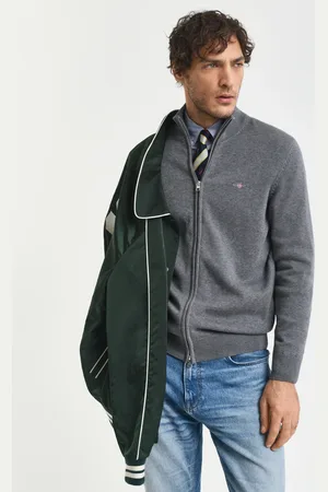 GANT Men Casual Cotton Zip Cardigan (M)