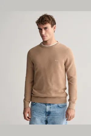 GANT Men Cotton Piqué Crew Neck Sweater (M)