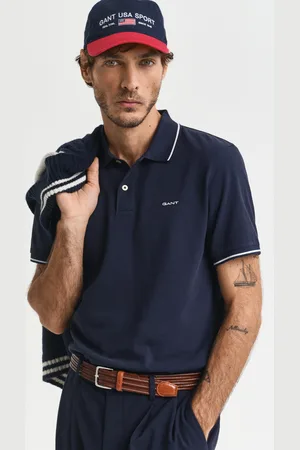 GANT Men Tipped Piqué Polo Shirt (S)