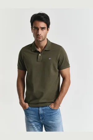 GANT Men Regular Fit Shield Piqué Polo Shirt (S)