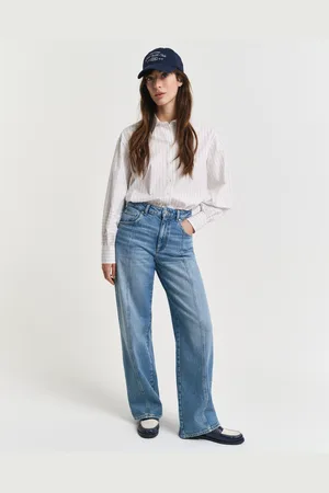 GANT Women Relaxed Fit Straight Seam Jeans (26)