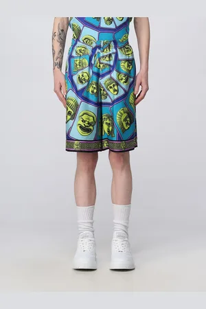 VERSACE Shorts in printed silk
