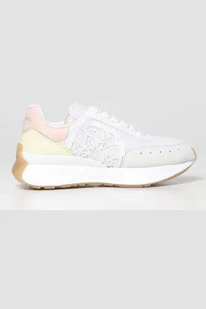 Alexander McQueen Sneakers in mesh and leather with Seal logo