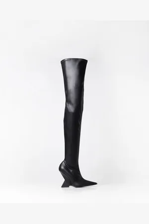 The Attico Cheope boots in leather