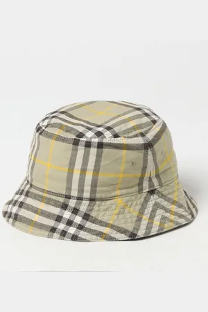 Burberry Gray Vintage Check Bucket Hat