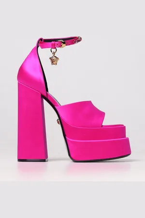 VERSACE Medusa Aevitas platform sandal in satin