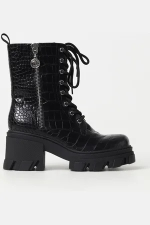 VERSACE Ankle boots in synthetic leather