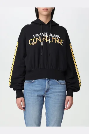 VERSACE Cotton sweatshirt with Chain logo