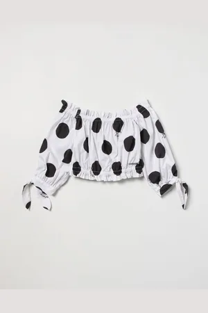 Twin-Set Cropped polka dot top