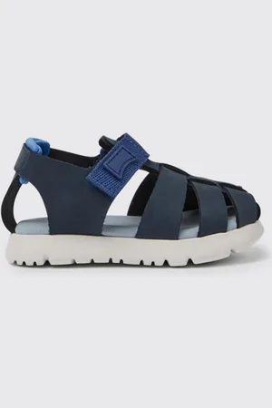 Camper Oruga sandals in calfskin and fabric