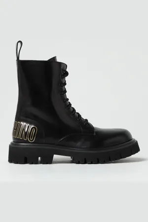 Moschino Leather ankle boots with zip