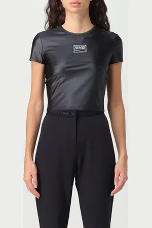 VERSACE T-shirt in stretch fabric
