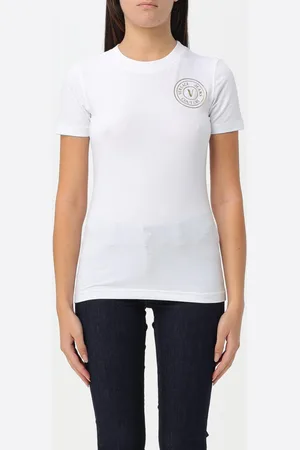 VERSACE Cotton t-shirt with logo