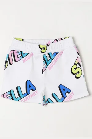 Stella McCartney Kids abstract-print short shorts - Green
