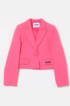 Colorichiari cropped buttoned jacket - Pink