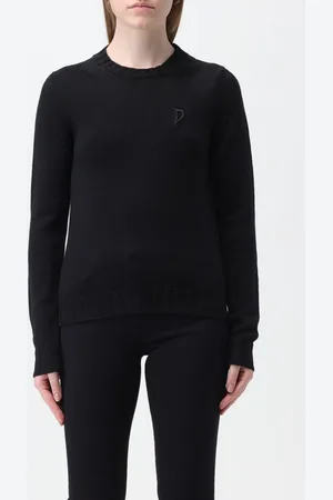 Dondup Wool sweater with embroidered monogram